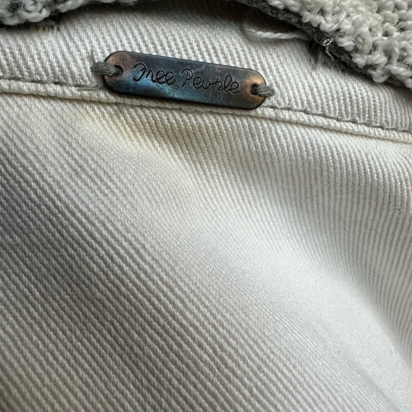 Free People White and Gray Jean Jacket - Picture 5 of 5